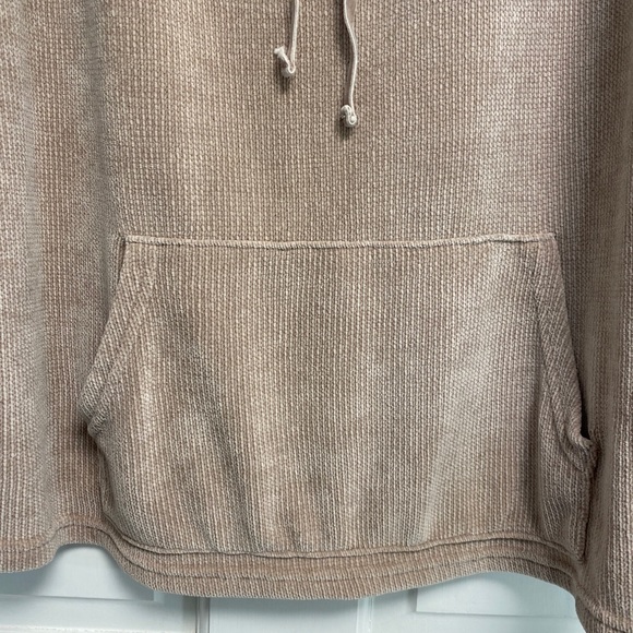 Spring & Mercer XL Pullover Chenille cowl neck light Rose Front Pocket - Picture 6 of 16